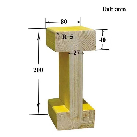 Fácil construcción de andamios, andamios de madera, vigas de madera para encofrado, vigas en H de madera H20 usadas